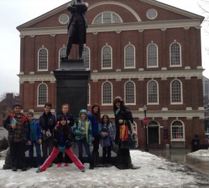 Outside Faneuil Hall