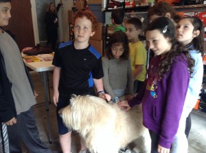 Some of the 5th graders remembered Jess the dog visiting them in PreK