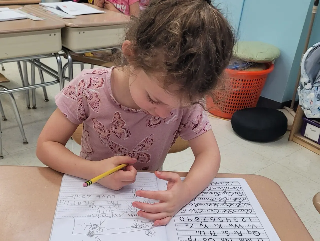 Students writing together as part of Writing Across the Curriculum